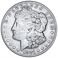 1921-S Morgan Silver Dollar LIGHTLY CIRCULATED