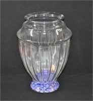 Large 14"h x 10"w Glass Vase