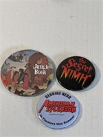Promotional buttons, The Jungle Book ,The Secret