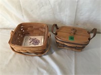 2 Small Longaberger Baskets