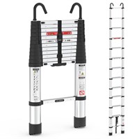 12.5ft Telescoping Ladder, LUISLADDERS Aluminum Te