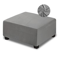 NeColorLife Velvet Ottoman Cover Square Storage