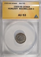 1569-KB DENAR HUNGARY, ANACS AU-53