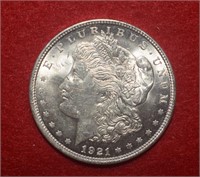 1921 Unc. Morgan Silver Dollar