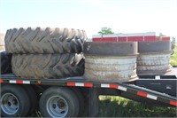 (2) 18.4R38 tractor tires