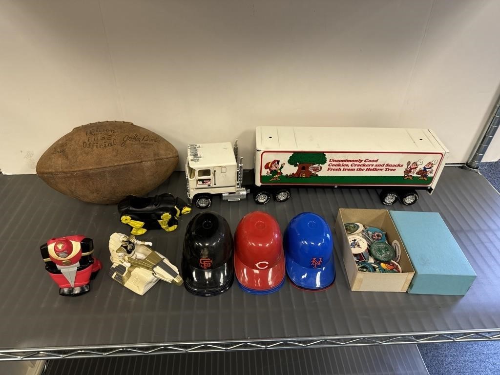 MISC. TOY LOT MINI HELMETS, POKEMON