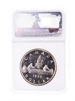 Canada 1959 Silver Dollar PL66  NGC