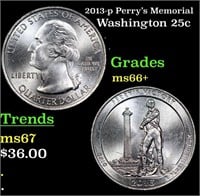 2013-p Perry's Memorial Washington Quarter 25c Gra