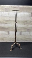 Hand Forged Primitive Candle Holder 29.5" Tall