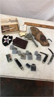 Lot of Lighters, Knives & More!