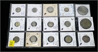 Lot of foreign silver coins, 19 pcs.