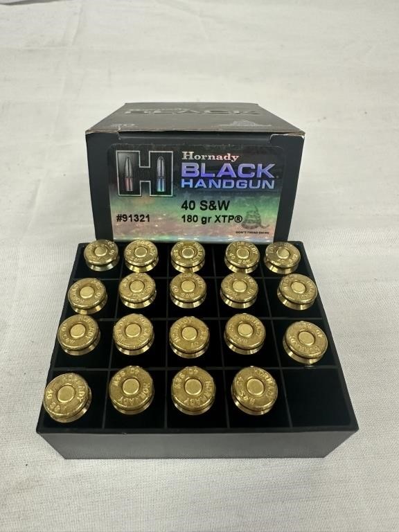 Hornady Black .40 S&W Ammo - 19 Rds