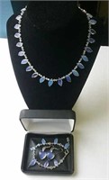 Swarovski Crystal & Moonstone Necklace, Bracelet &