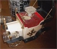 Vintage Musical Liquor Car Decanter Set