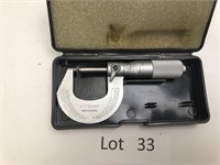 Mitutoyoyo 0-1" Micrometer with Carbide Tips