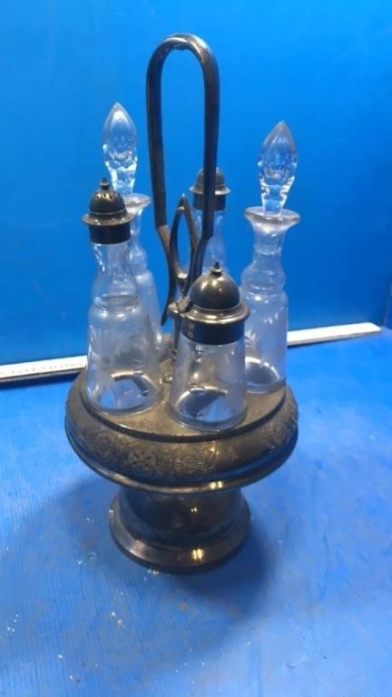 Antique cruet set