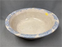 Stoneware Sponge Decorated Bowl
