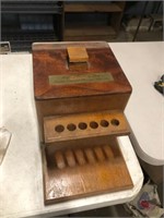 Very large cigar and pipe holder that has inscripp