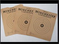 LOT OF 3 WINCHESTER ADVERTISING SHOOTING CARDS