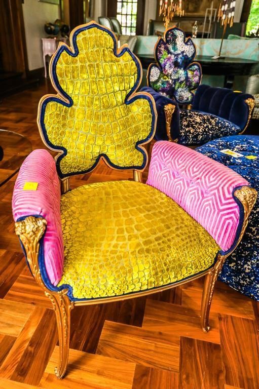 Whimsical Upholstered Arm Chair