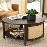 New Springwood Caning Coffee Table, Charcoal