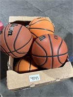 Lot of 5 a lot of five Wilson basketballs