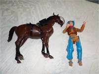 Vintage Marx Cowboy 12in. & Horse Action Figure