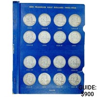 1948-1963 Franklin Half Dollar Book (35 Coins)