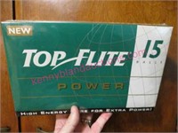 new in box - top flite golf balls (5 sleeves of 3)