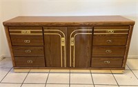 Seven Door Buffet Cabinet Credenza