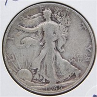 1945-D Liberty Walking Half Dollar.