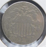 1881 Shield Nickel.