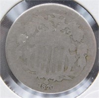 1870 Shield Nickel.