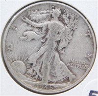 1945 Liberty Walking Half Dollar.