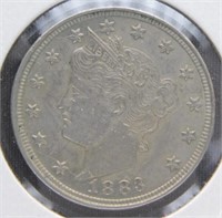 1883 Liberty Nickel No Cents.
