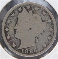 1886 Liberty Nickel.
