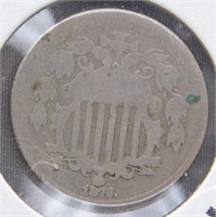 1873 Shield Nickel.