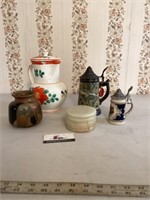 Handpainted pitcher beer steins