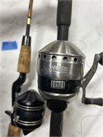 (2) Zebco Reels and Rods