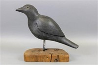 Hand Carved Crow on Stand by Phil Babe of East