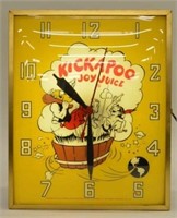 KICKAPOO Joy Juice Advertising Clock by Swihart