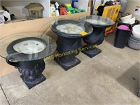 3 Patio End Tables
