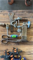 Vintage tools, tin Snip Circle cutter, etc.