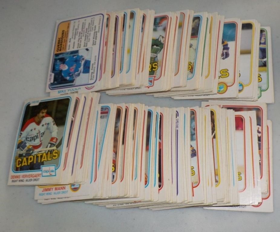 Lot of over 200 1981-82 O-Pee-Chee Hockey cards