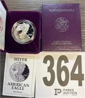 1992 American Eagle 1 oz. .999 Silver Dollar