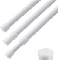 Set of 3 Curtain Rods, 41-74in