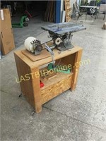 Belt Drive Table Saw on wooden stand