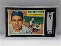 1956 Topps Yogi Berra Gray Back #110 SGC 5