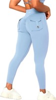 Danysu Scrunch Butt Pocket Leggings-XS