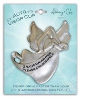 Granddaughter Drive Safely Visor Clip